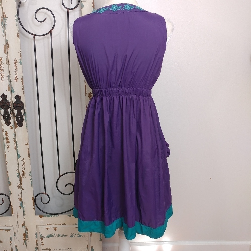 Maria Valentina purple sleeveless dress small - Picture 2 of 7